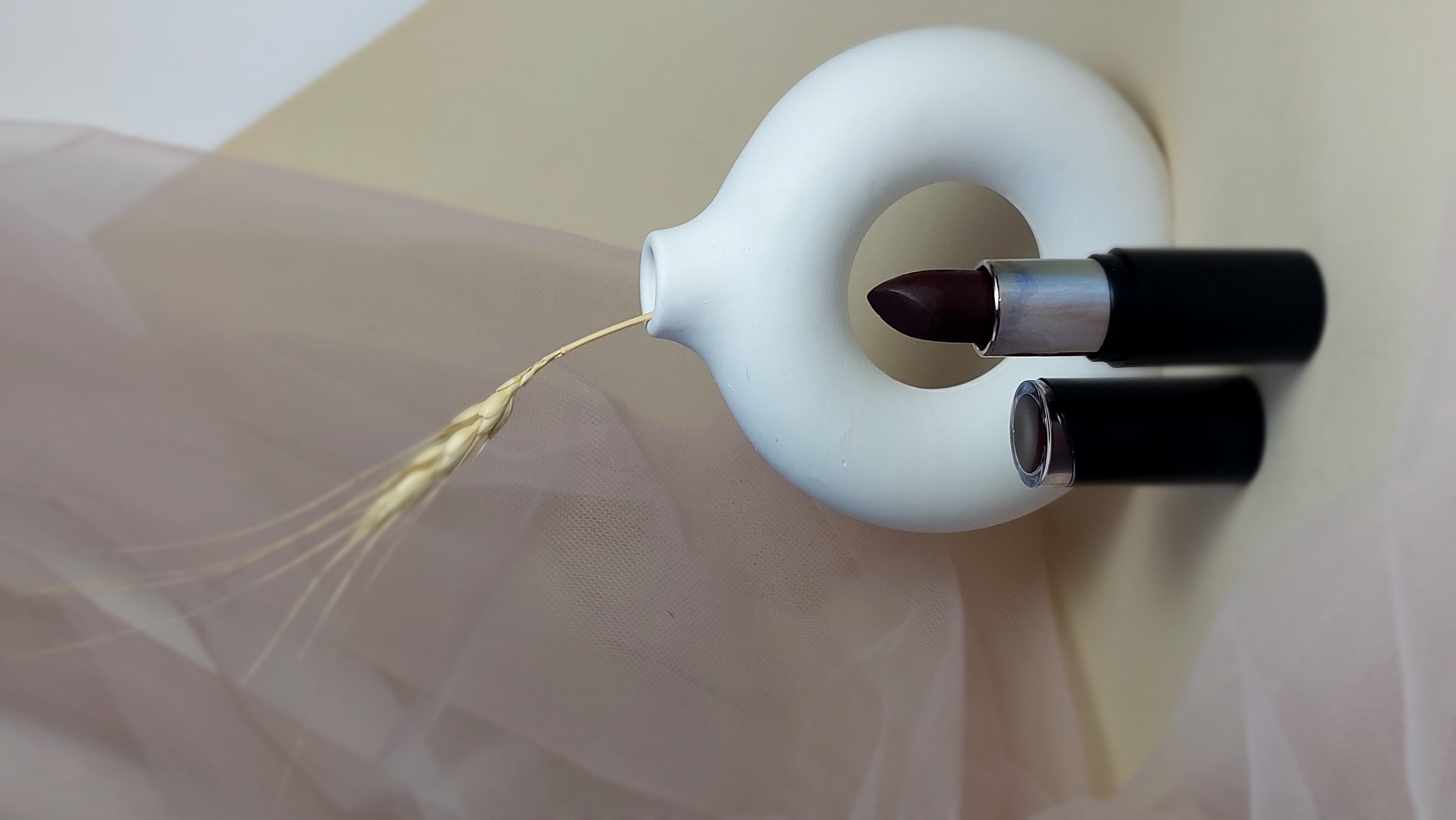 رژلب+گیاهی+ناک+NOC +رنگ قهوه ای قرمز+ با رایحه قهوه